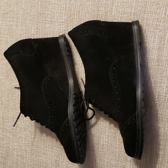 Ellen Tracy Black ⚫ Wedge Shoes Sz 6.5 - Picture 7 of 11